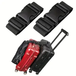 1pc Simple Adjustable Luggage Straps, Suitcase Buckle Strap, Travel Accessories, High-quality Replaceable Luggage Bag Baggage Bag Trolley Case Strap For Travel Business Trip