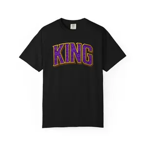 King T-Shirt, Unisex Garment-Dyed Tee, Casual Wear, Birthday Gift, Kings Day Celebration, Streetwear Essentials, Unique Graphic Tee