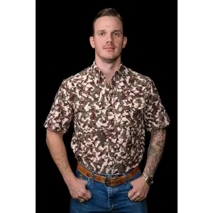 Ferrell Camo Lite Short Sleeve Pearl Snap