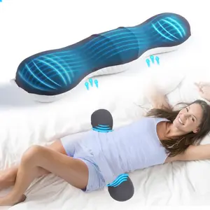 Long multifunctional lumbar pillow, memory foam neck pillow, lumbar cushion, perfect for filling waist space, portable design, can be used during yoga or at home and in the car