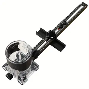 3 in 1 Router Milling Groove Bracket, Woodworking Cutting and Milling Circular Auxiliary Tool, Aluminum Router Base, Power Tool Accessories