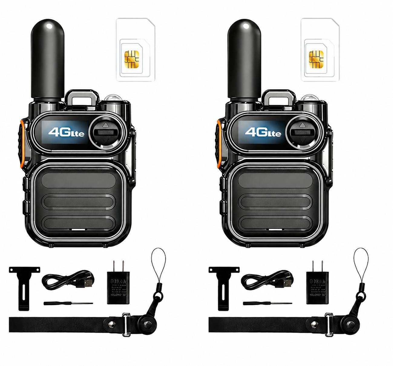 4G LTE Walkie Talkie for Clear Everyday Communication, Auto-Switching Signal, Easy Contact for Family, Travel & Work digital radio usb-c programming outdoor long antenna