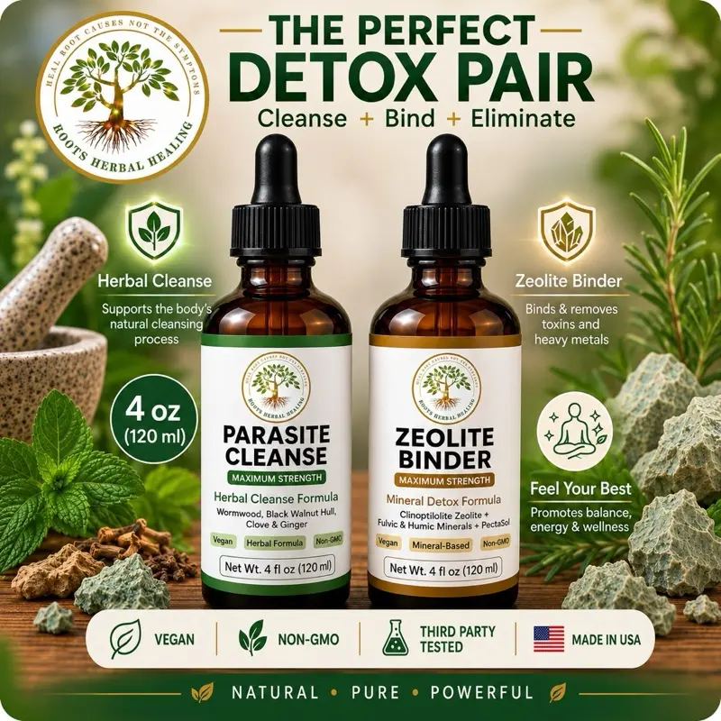 Parasite Cleanse & Binder, 4oz Maximum Strength Herbal Healthcare Detox