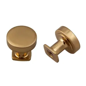 Flat Top Cabinet Knob in 1 1/4” Size for Drawers and Doors