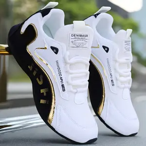 Men's Trendy Sneakers - Comfy Non Slip Casual Soft Sole Shoes - For Men - Suitable for Outdoor Activities - Perfect Gift for Sports Enthusiasts Closed Athletic