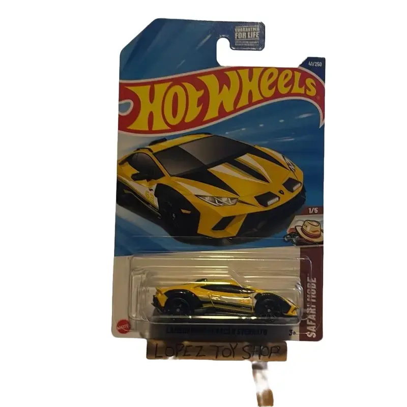 HOT WHEELS 1/64 Scale Metal Diecast Lamborghini Huracan Sterrato Sports Car Model - Yellow & Black Edition, Metal Body Collectible Vehicle for Kids & Enthusiasts