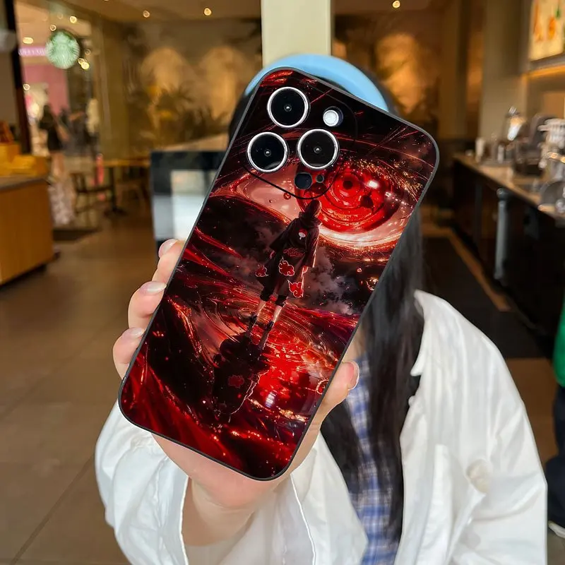 Naruto Uchiha Itachi Sharingan Print Phone Case / iPhone 17 Pro Max / iPhone 16 Pro Max / iPhone 15 Pro Max / iPhone 14 Pro Max / iPhone 13 Pro Max / Galaxy S26 Ultra / Galaxy S25 Ultra / Galaxy S24 Ultra / Galaxy S23 Ultra / Galaxy S22 Ultra