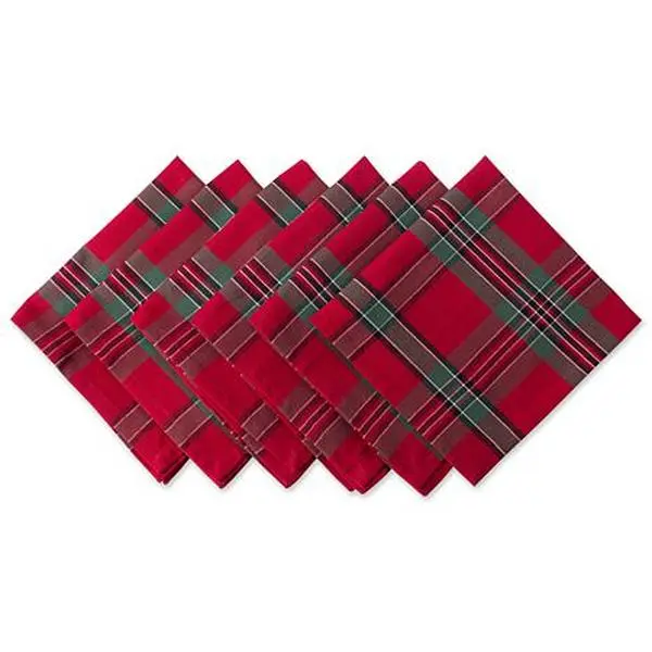 Design Imports Holiday Plaid Napkin Set of 6 Design Imports Holiday Plaid Napkin Set of 6