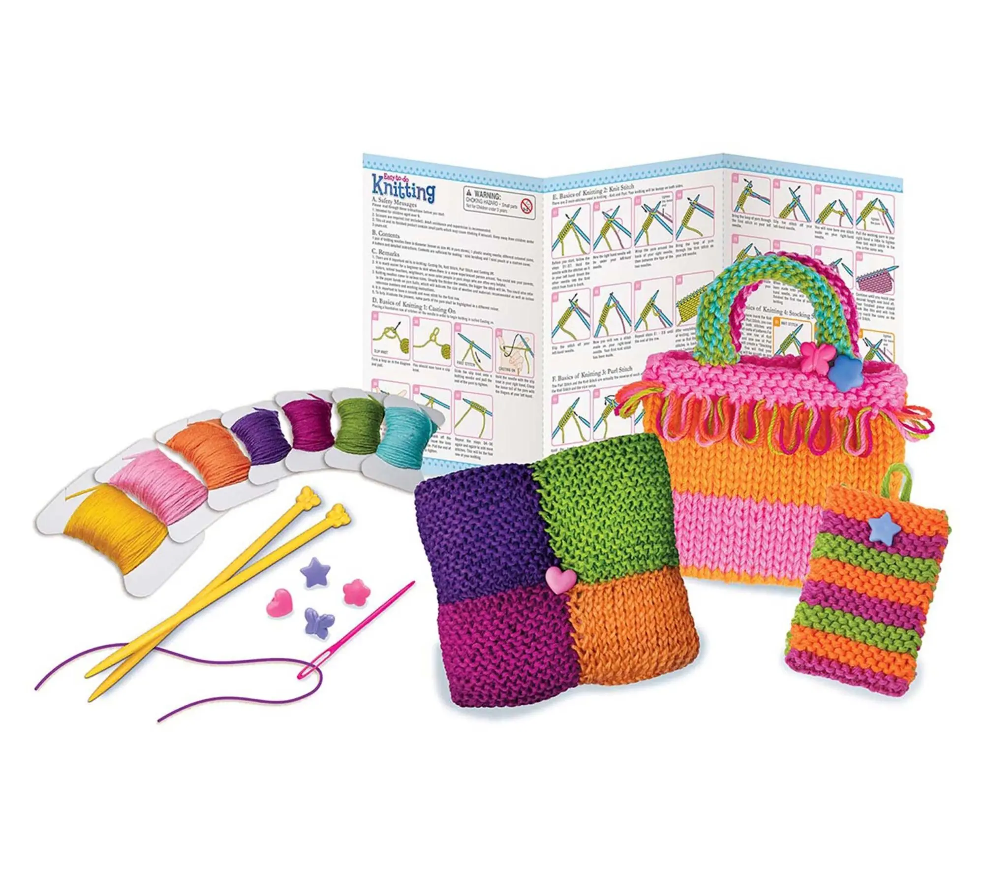 4M Easy-To-Do Knitting Kit - Learn 2 Yarn Projects 4M Easy-To-Do Knitting Kit - Learn 2 Yarn Projects