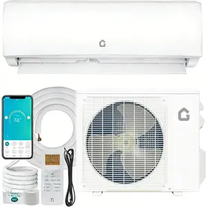 11500 BTU Mini Split AC/Heating System, 115V WIFI Enabled Energy Efficient Mini Split Unit,Wall-Mounted Split Air Conditioner,Cools Up to 750 Sq.Ft, Heat Pump & Installation Kits