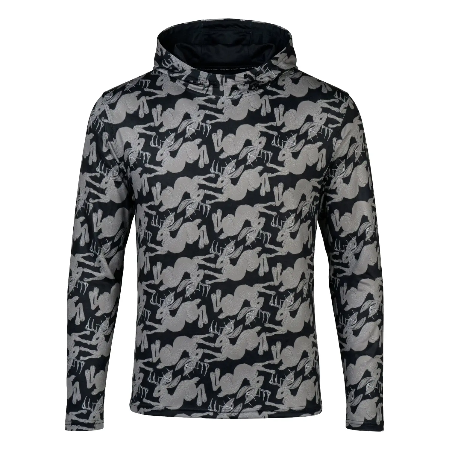Men's Lightweight Running Hoodie - Jackalope, Sports Apparel, Running Clothing, Dry Sweat Men's Sports Hoodie, Polyester Clothes, Zip Up Hoodies