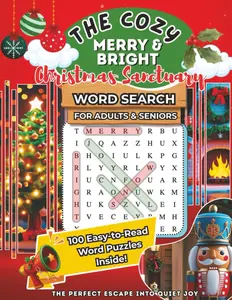 The Cozy Merry & Bright Christmas Sanctuary Word Search Book