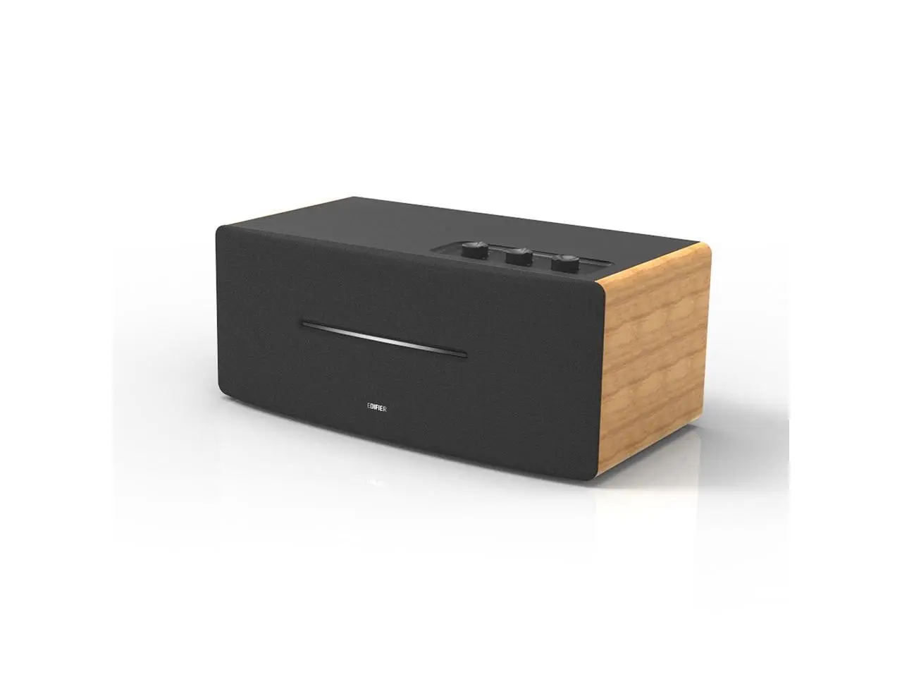 Edifier D12 Bookshelf Speaker - Integrated Desktop Stereo Bluetooth Speaker- Wooden Enclosure