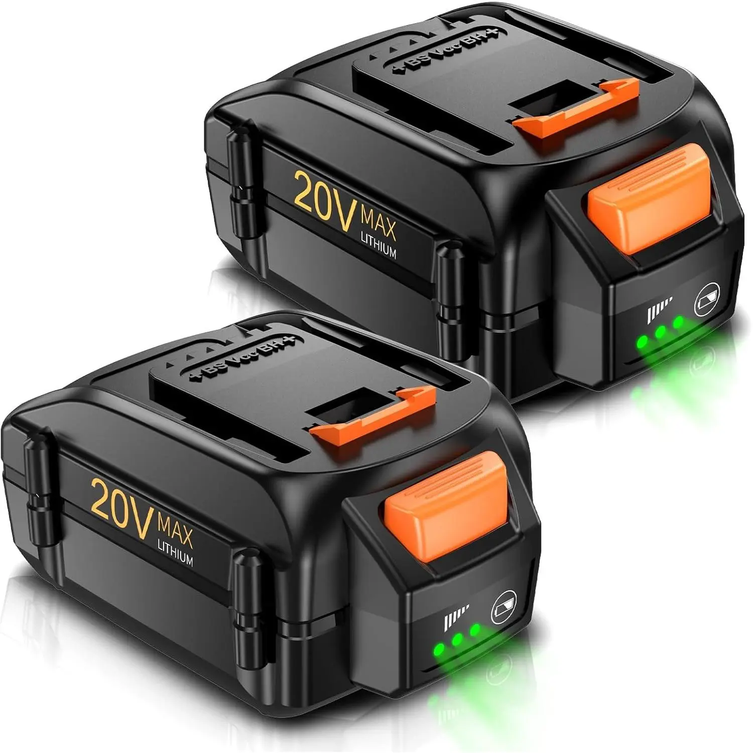 2/4pack For WORX 20V 8.0AH MAX Extend Lithium-Ion Battery WA3525 WA3575 WA3520