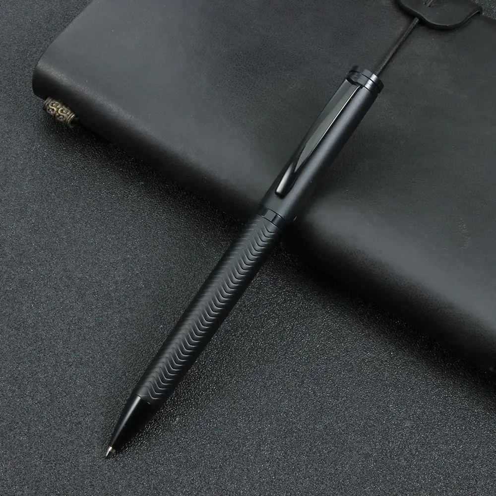 Metal Ballpoint Pen, 1 Count 1.0mm Black Ink Ballpoint Pen, Modern Simple Writing Supplies for Office Home School