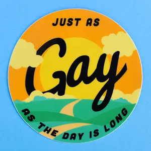 Just As Gay Sticker