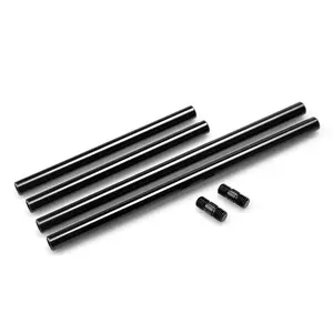 SmallRig 15mm Rods Pack, 15mm Tube with M12 Thread Rod Cap Connectors, Aluminum Alloy Rods Combination for Camera Rig Matte Box Follow Focus 15mm Rod System - 1659