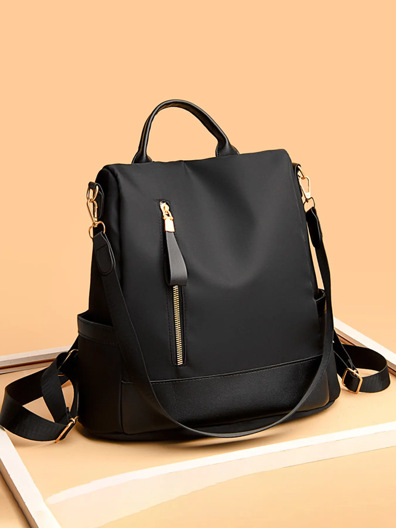 waterproof Oxford cloth backpack chest bag crossbody style, Casual lightweight backpack, leisure large capacity durable anti-theft travel lightweight women's backpack, students office workers daily travel good partner, Travel Backpacks