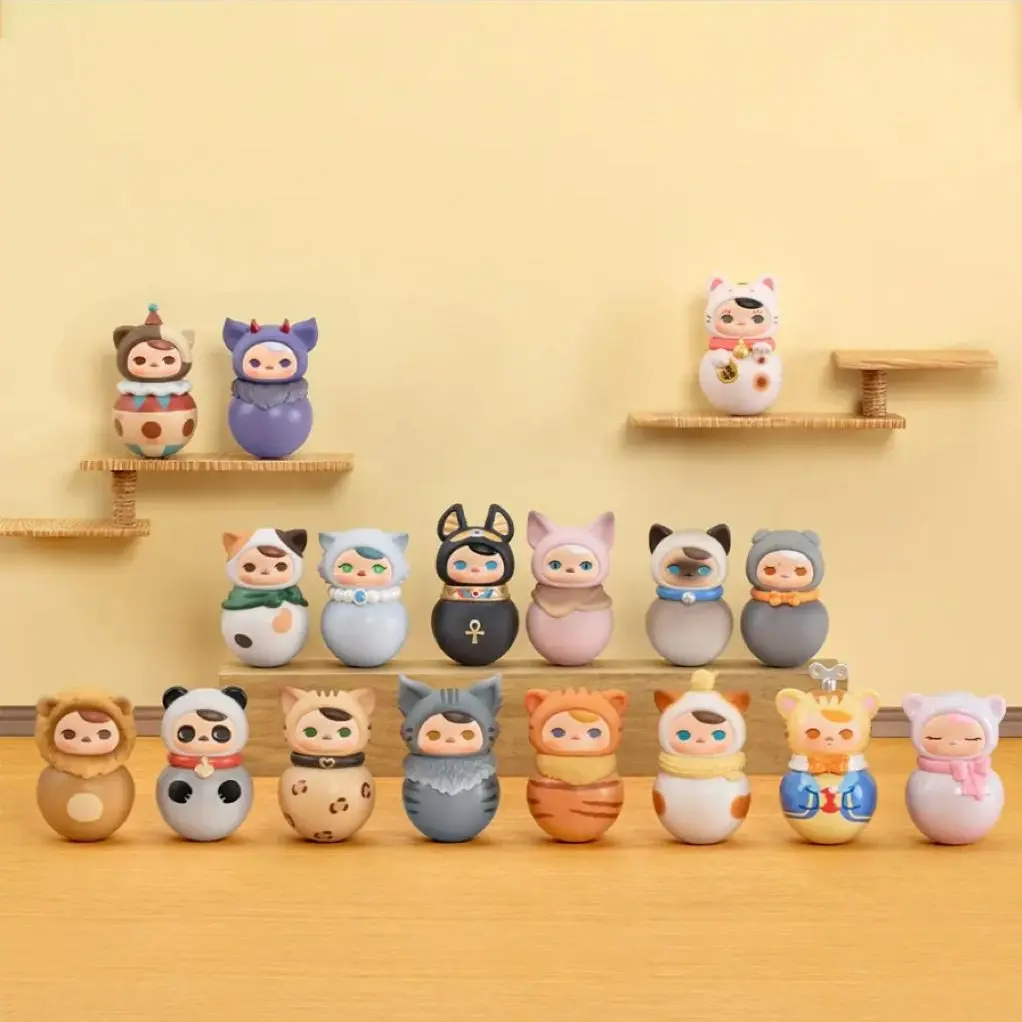 PUCKY Roly-Poly Series Designer Collectible Figures - Blind Box, Partial Handmade Craftsmanship, Includes ID Card, All Sales Are Final, Addresses Missing Regular Figure Concern