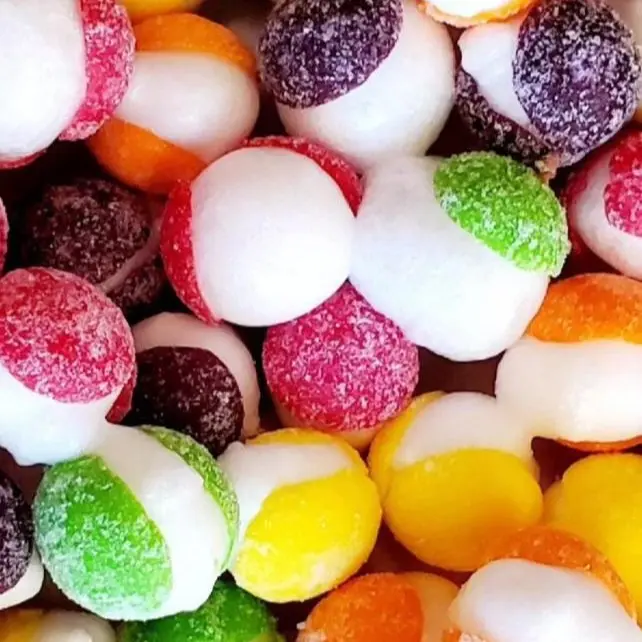 Sour Rainbow Crunch (Freeze Dried Sour Skittles), 6 oz. Sweet Candy Sugar