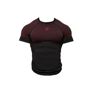 Gymshark Onyx 5.0 Seamless T-shirt Black/Carmine Red (men) by StockX