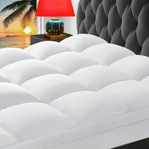 Mattress Topper, Extra Thick Pillow Top Mattress Pad for  , Cooling Bed Topper Mattress Cover with 8-21 Inch Deep Pocket