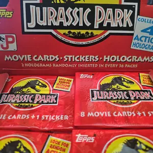 Jurassic Park 1992 Movie Trading Cards Factory Sealed