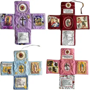 Easter Handcrafted Pocket Devotional – Faith Edition, Catholic Travel Prayer Kit with Cross, Saint Im  Spanish Prayers| Christian Gift for Daily Devotion Easter Gifts