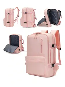 Women's backpack, Casual lightweight backpack, Casual Travel Backpack, personalized niche simple solid color fashion backpack, multifunctional multi-pocket design, suitable for commuting, shopping, outings and other occasions, Casual Nylon Backpack