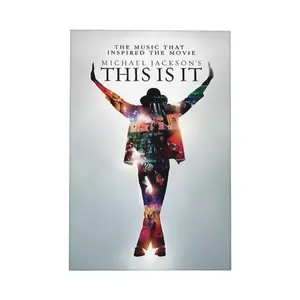 Michael Jackson Decorative Painting,MJ Music Legend King of Pop,MJ Biopic Movie,Gift For MJ Fans,Original Picture,Canvas Artwork for Home Living Room Bedroom Office Hotel Restaurant Bar,Inner Frame,8x12, 12x18, 16x24, 20x30, 24x36 inch