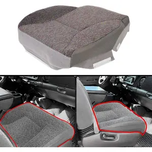 Driver Side Bottom Seat Cover Compatible with 1998-2002 Dodge Ram 1500 2500 3500 SLT Mist Gray Cloth Left Bottom Replacement Truck Cushion Protector