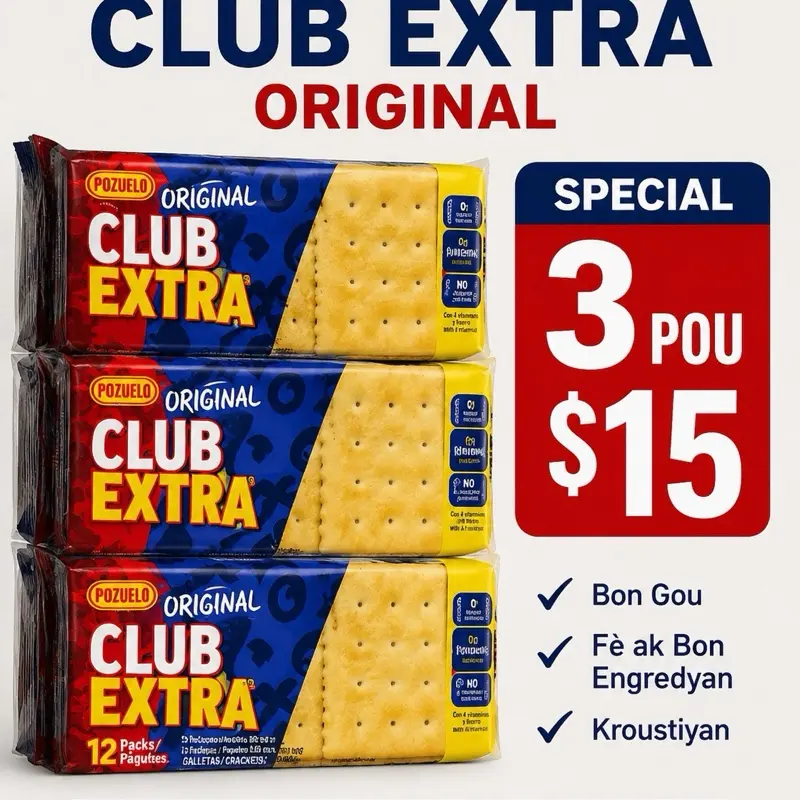 Club Extra Original Crackers - 3-Pack Special Offer