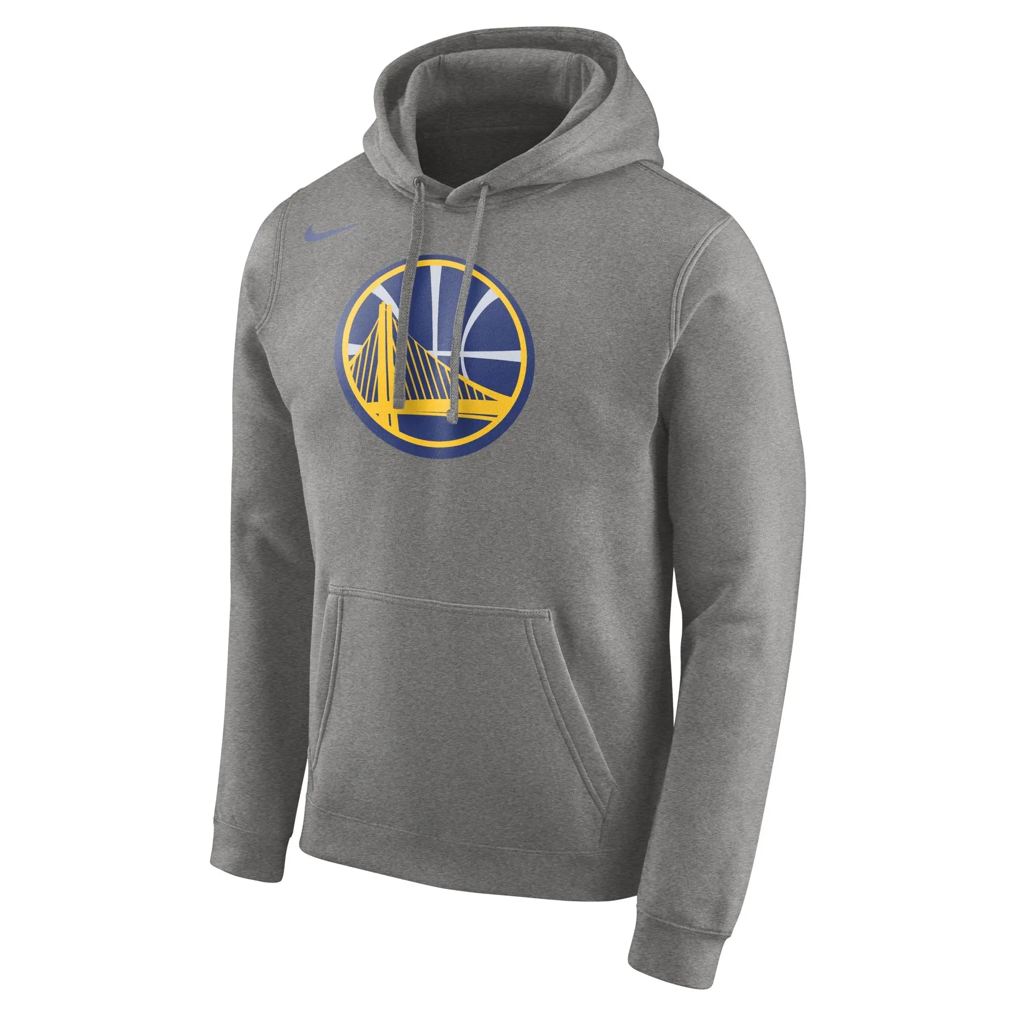 [881131-063] Mens Nike NBA Golden State Warriors Club Fleece Logo Pullover Hoodie