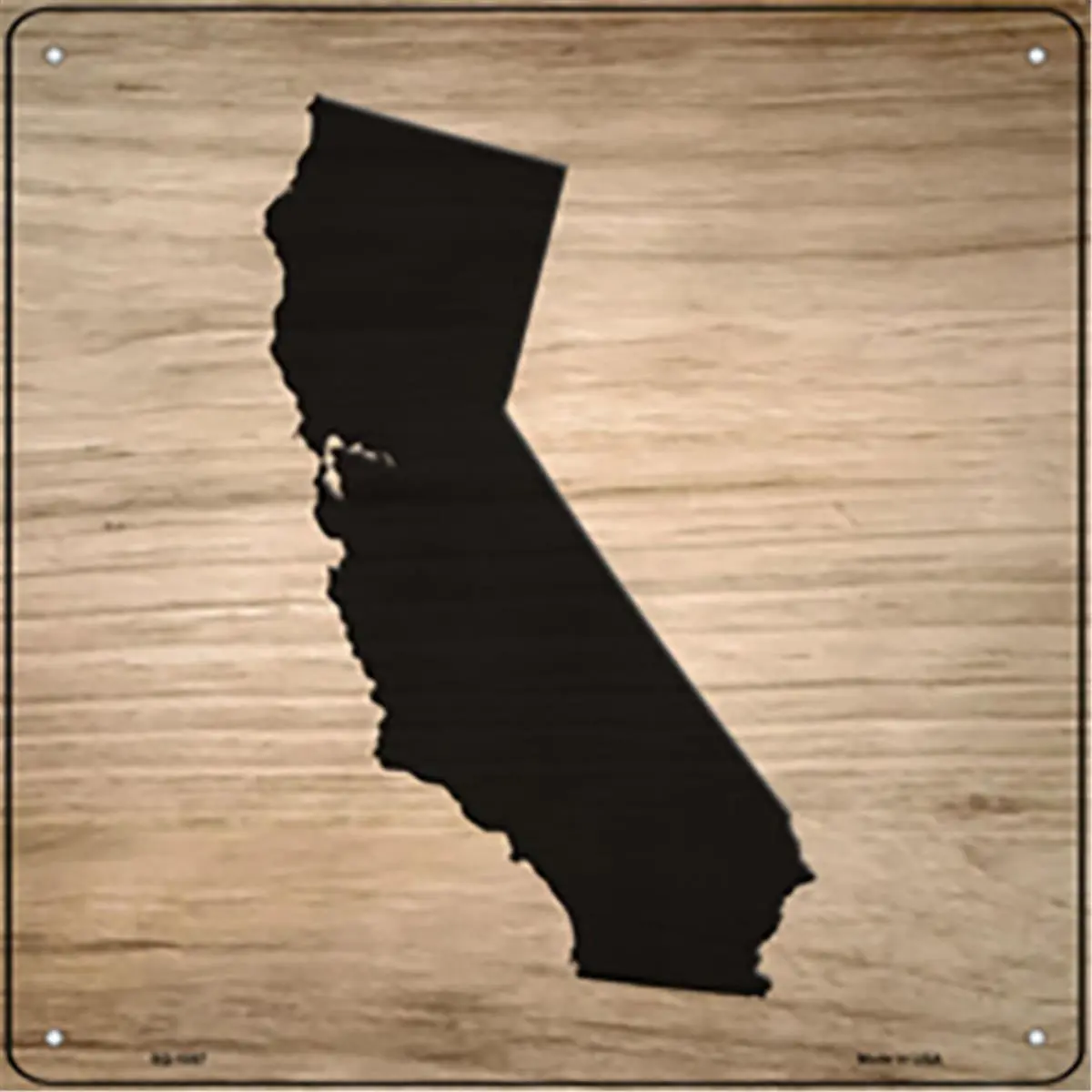 212 MAIN Smart Blonde 12x12 in. Customizable California Shape Aluminium Metal Letter Tile Sign, Lightweight Durable Weatherproof Automobile Interior Accessory, Home Decoration