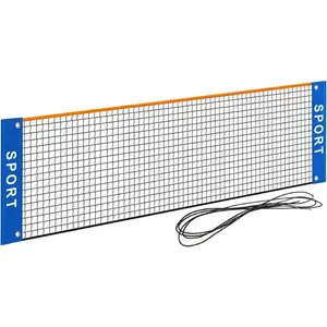 10 ft Mini Portable Soccer Tennis Net |   Pickleball Net for Driveway Backyard. Easy Assemble Beach Tennis Net -(Only Net)