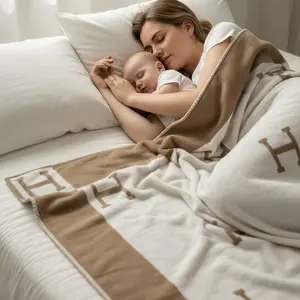 AC Blanket + Travel Blanket + Couch Throw H-Blanket MultiUseBlanket CozyLifeSingle for Airconditioning Sofa Nap Cooling UltraThin Portable Luxury Material