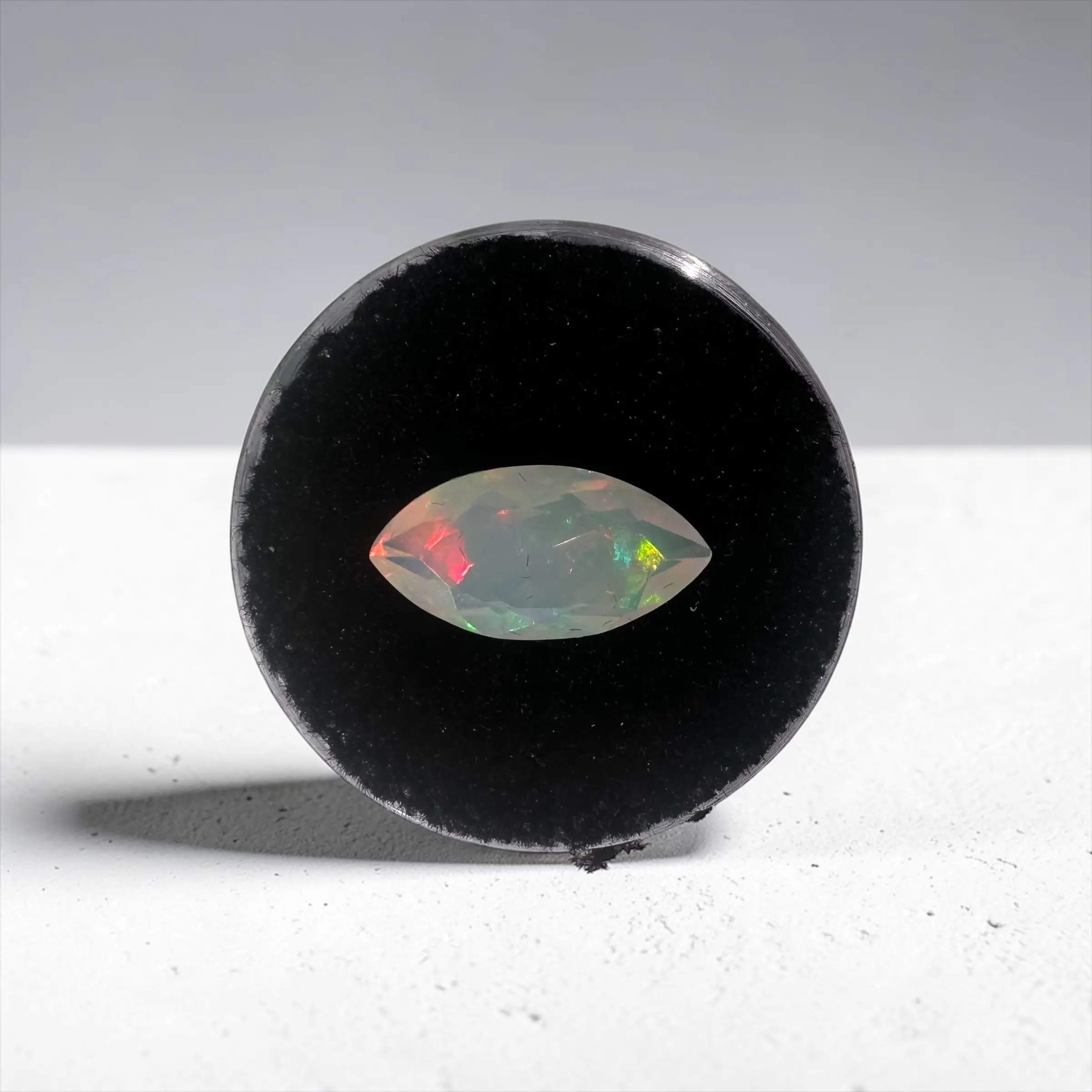 2.28ct Ethiopian Welo Opal | High-Grade Faceted Marquise Gemstone | Intense Multi-Color Fire