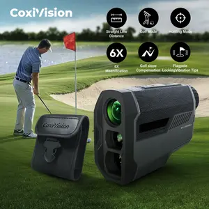 Golf Rangefinder with Slope,1000/1300 Yards High-Precision Golf Range Finder, 6X Magnification, Pin-Seeker & Flag-Lock & Vibration, Bow/Rifle Mode, Angle Compensation