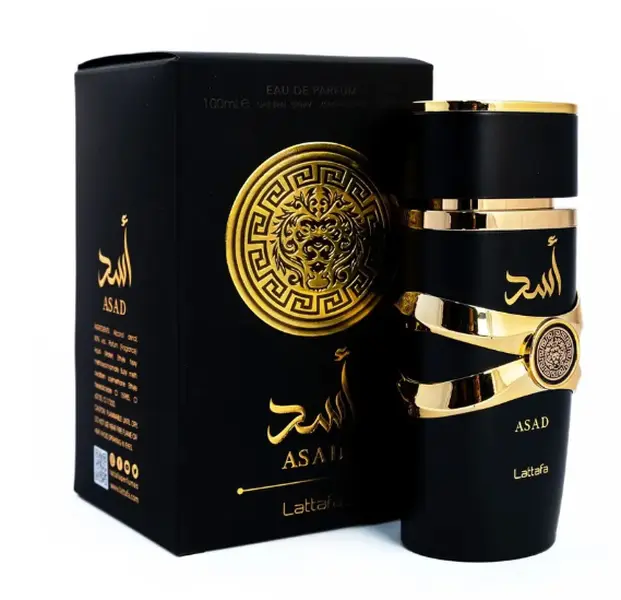 Lattafa Asad, EDP, Men's scent, Spicy & Woody notes, 3.4 fl oz