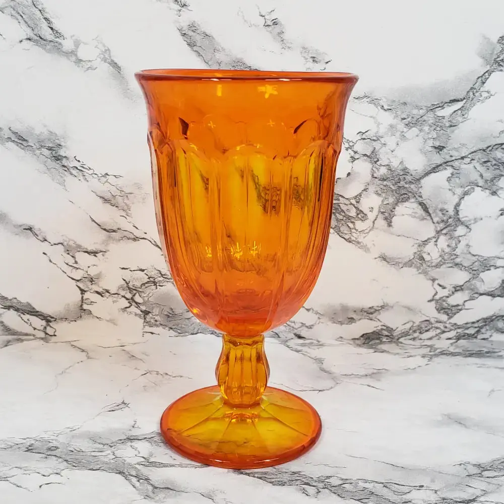 Noritake Provincial Orange UV Reactive Goblet Vintage