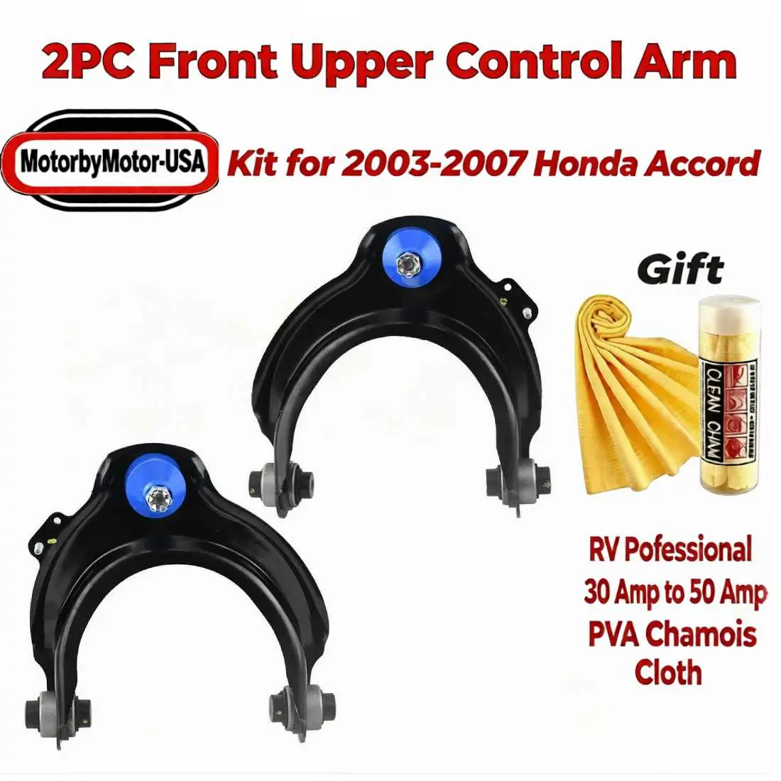 【Buy 1 Gift 1】2Pcs Front Upper Control Arm K620616 K620617 for Honda Accord 2003-2007,Control Arm and Ball Joint for Acura TSX 2004-2008