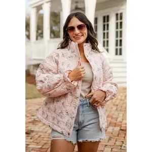 FINAL SALE - Sweet Soul Blush Floral Quilted Jacket