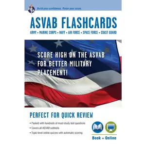 USED-ASVAB Flashcard Book by Editors of Rea (Paperback)