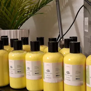 body skin care product body wash with turmeric and almond oil. Moisturizing Tumeric Comfort Moisture