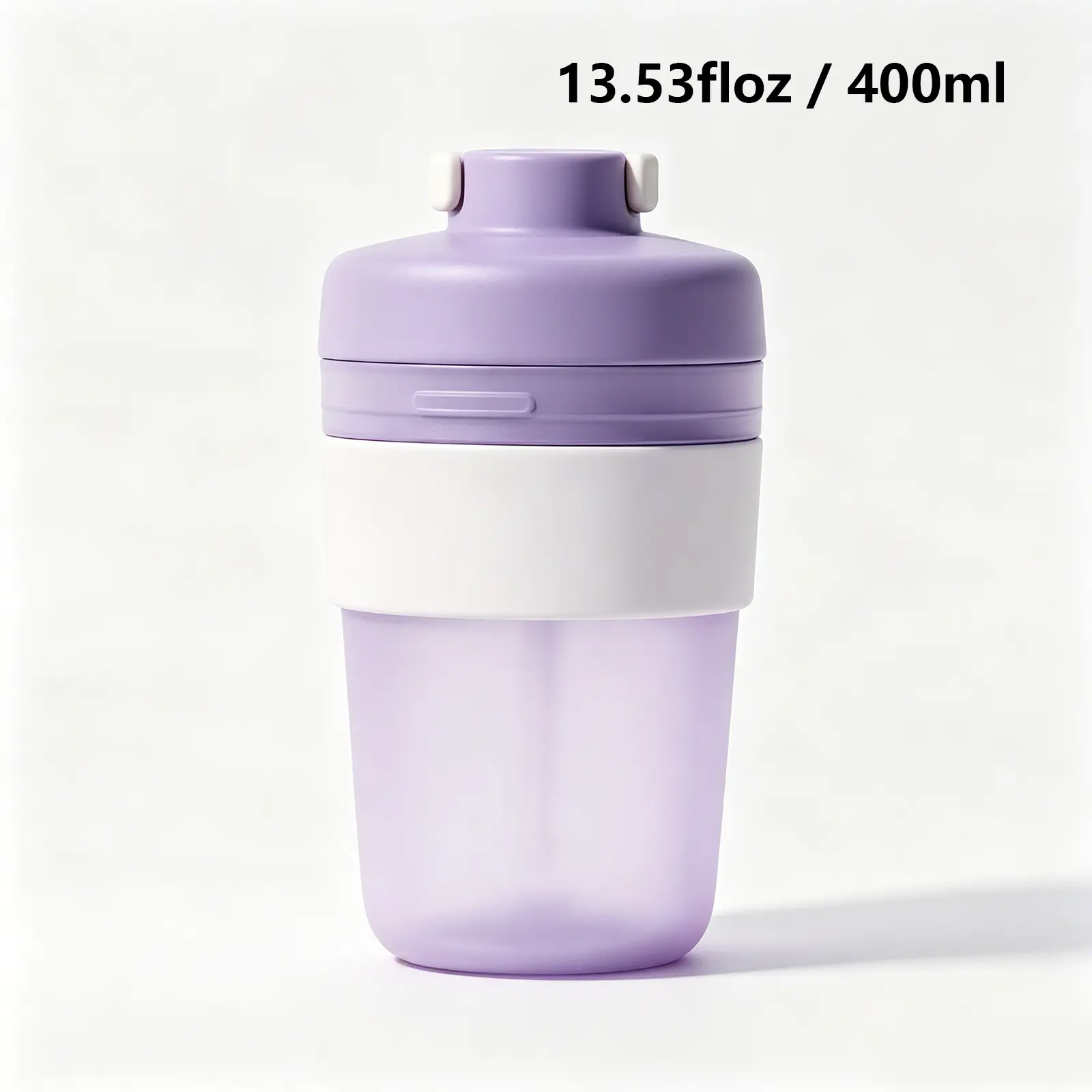 Unisex 2Pcs 400ml Mini Compact Cordless Blender Cups - Leak-Proof Rechargeable Personal Smoothie Maker for Parents, with Built-In Blades, USB Port, LED Display, 1-Touch Controls, Camping Use