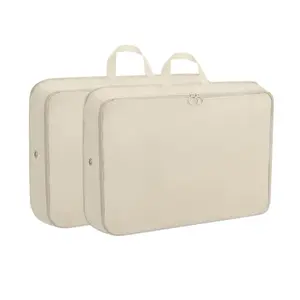 Extra Large Travel Compression Storage Bag Set of 2, Expandable Luggage Organizer Pouches for Backpacks and Suitcases