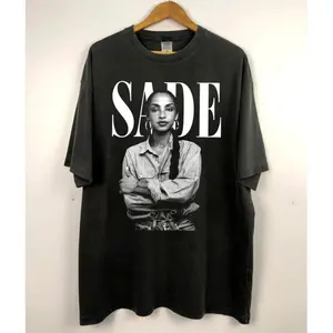 90s Vintage Sade Shirt, SADE Tour Crewneck Tshirt, Sade Pop Music Fan Shirt, Sade World Tour, Sade Pop Music Shirt, Sade Album Shirt, Sade Kiss of Life Music 2024 Menswear Top Underwear Streetwear T-Shirt Tropical Gift for Birthday  Holiday