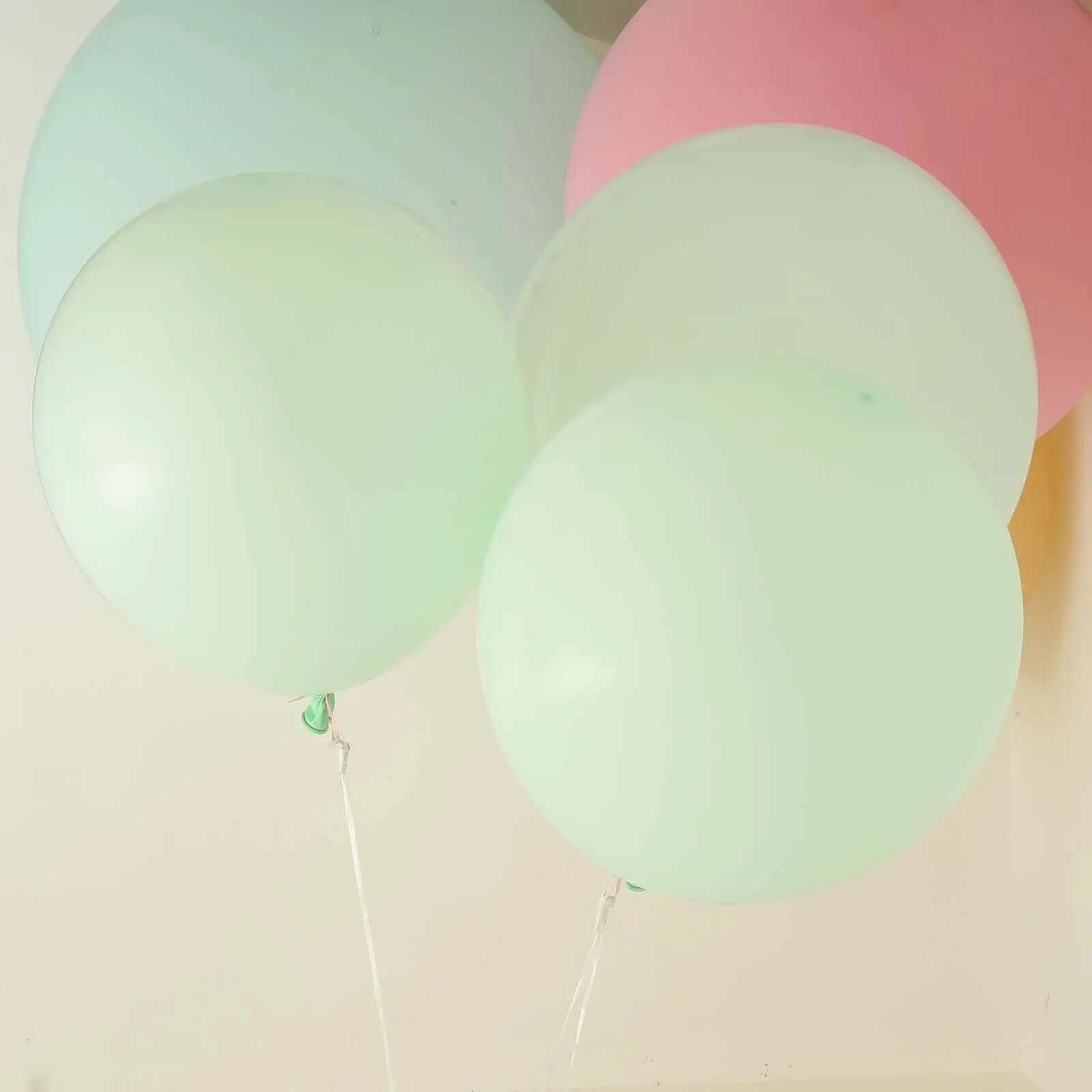 10-Pack 18" Matte Pastel Mint Latex Party Balloons, Helium or Air Fillable for Happy Birthday, Birthday, Wedding Festive Decor
