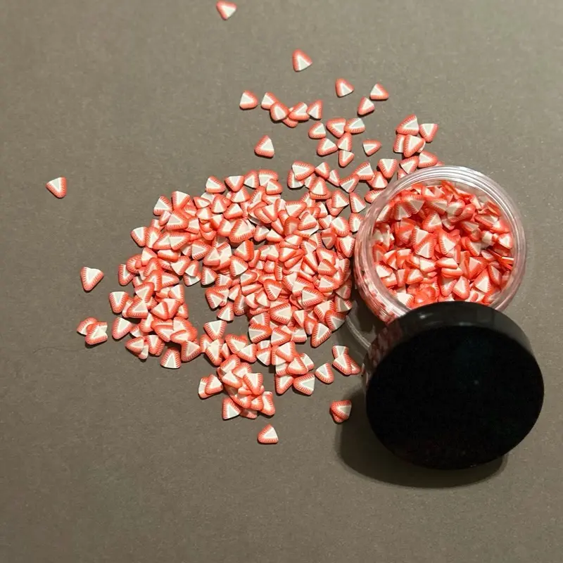 Strawberry Polymer Clay slices - craft supply (1oz)