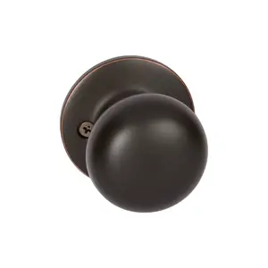 Bedford Dummy Door Knob, Oil Rubbed Bronze